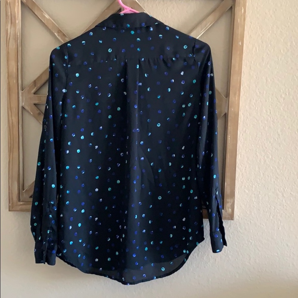 Apt 9 Button Front Collared Work Blouse - image 4